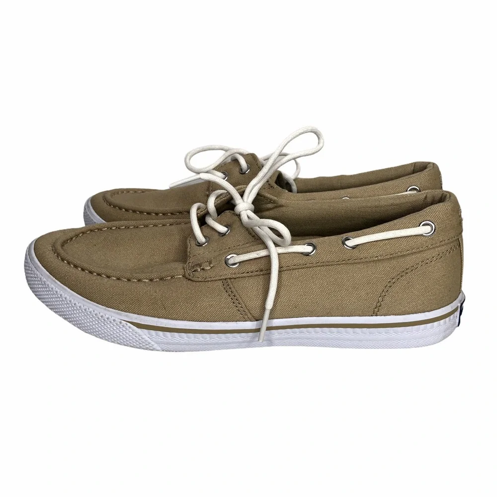 Tommy Hilfiger‎ TmRoberto Mens Shoes Deck Beige Lace Up Size 9 EUC